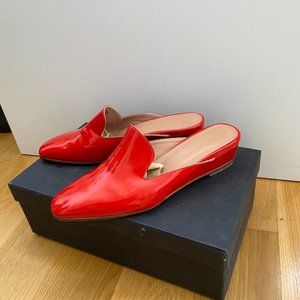 Rachel Comey Red Patent Wald Slides W Size 6.5